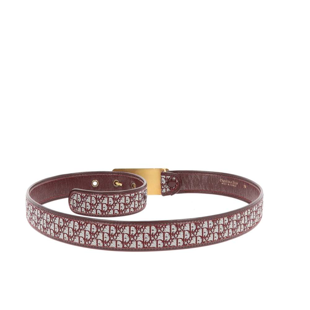 CHRISTIAN DIOR Belt in Bordeaux Fabric - Picture 2 of 7